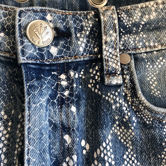 Rag & Bone Nina High Rise Jeans Python 26 - Picture 3 of 8